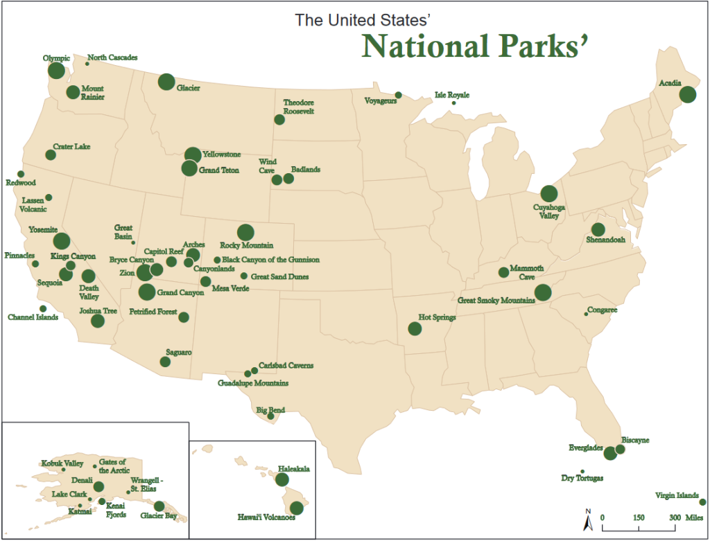 Us National Parks Map 1024x781 